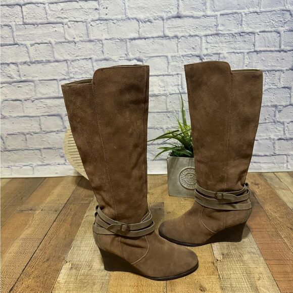 Emu Australia women's 10 wedge heeled tall leather boots - Picture 11 of 16